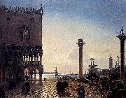 Friedrich Paul Nerly Piazza San Marco At Night France oil painting artist